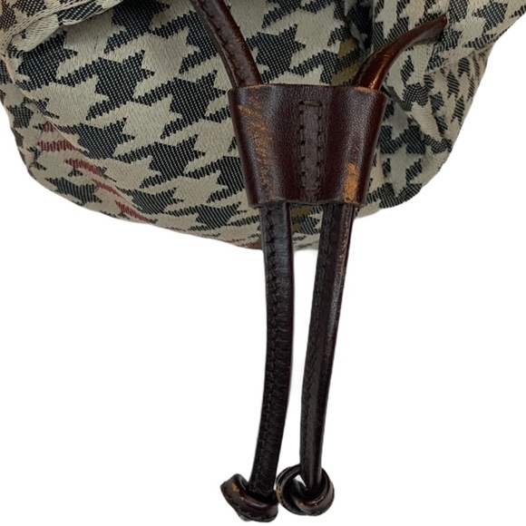 Ralph Lauren Houndstooth Cinch Tote Bag - Picture 10 of 12